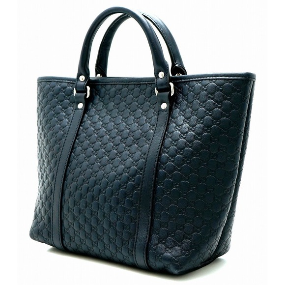 Gucci Tote sima Bag Micro Blue Blue Leather Mini - Picture 1 of 9